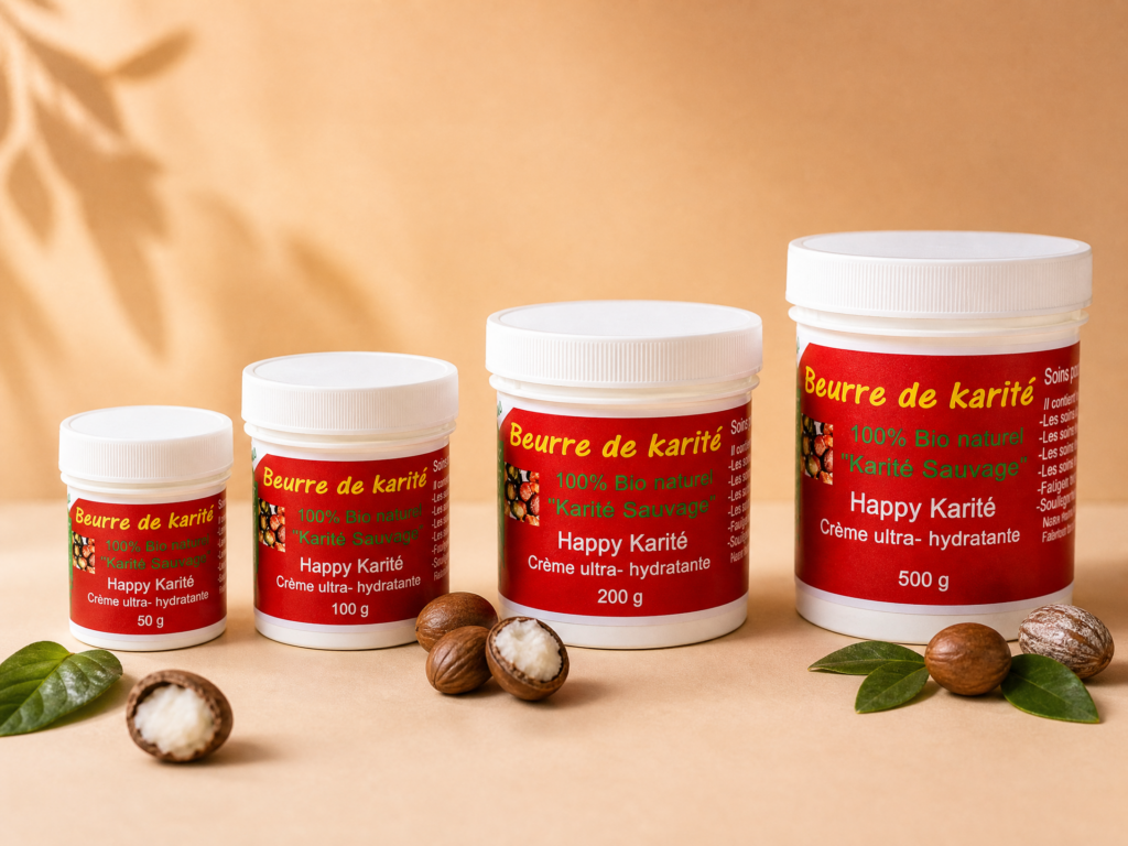 happykarite beurre karite 4 formats